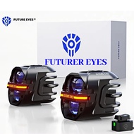 Future eyes X80 motorcycle LED spotlight paving for long and low beams