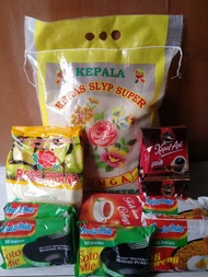Paket Sembako Murah 3 - Beras, Gula, Teh, Kopi, Mie