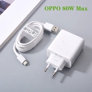 OPPO 80W Fast SuperVooc Wall Charger + Type C usb Cable Max 80Watt