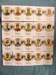 2016 Ford Futera Football Legends Card Set Complete คอลเลกชัน Of 20 เฉพาะบุคคล การ์ดอุปกรณ์แฟนกีฬา