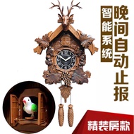 Automatic Opening Door Timekeeping Cuckoo Wall Clock Cuckoo Clock Nordic Retro Style Clock Living Ro