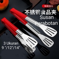 MERAH High Quality Thick Stainless Steel Fried Food Tongs / Food Tongs Food Tongs Bread Tongs BBQ To