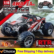 4WD 1:16 Max 33KM/H Remote Control Car With IPX6 Waterproof 2.4G Radio RC By Off-Road Drift Truck RT