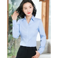 White Shirt Women Long-Sleeved Spring Summer Workwear Shirt Formal Wear Professional Workwear Workwe
