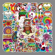 50 Hippie Trend Stickers Scooter Luggage Stickers Laptop Car Motorcycle Decoration