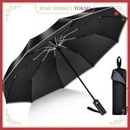 "TAIKUU Large Automatic Folding Umbrella for Men - 10 Rib Design, 107cm, Wind Resistant, Quick-Dry S