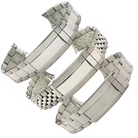 Watchbands 316L Stainless Steel Silver Oyster Style Bracelet 19mm Strap For SEIKO 5(SNXS73 75 77 79 
