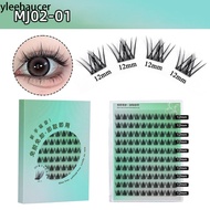 YLEEHAUCER Individual Clusters Glue-free Lashes, No Glue Needed Press-on Self Adhesive Eyelashes, Ha