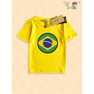 KIDS CAMOE Brazil Flag Brazil Flag T-Shirt