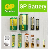 Battery GP Ultra AAA , AA GP Supercell  GP Greencell  GP Greencell R20  GP Greencell 9V GP Ultra 23A