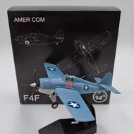 AMER1: 72 World War II American F4F Wildcat Carrier Fighter Simulation Alloy Airplane Model Classic 