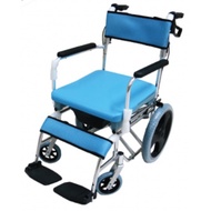 HOPKIN 3-IN-1 COMMODE SHOWER WHEELCHAIR W SEAT CUSHION WS-HRS-MTS
