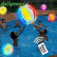 [Dailynews] ลูกบอลชายหาดสีสันสดใส LED พองลม40ซม. พร้อมลูกบอลสร้างบรรยากาศกีฬากลางแจ้ง16สี