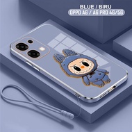 Soft Case Oppo A6 Pro 4G 5G Pumpkin Glass Mirror Holder Free Mobile Phone Lanyard Strap