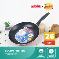 Teflon MAXIM VALENTINO FRYPAN Wajan Penggorengan Anti Lengket Ukuran 12 cm 18 cm 20 cm 22cm 24 cm ke