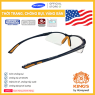 Combo Kính Bảo Hộ Lao Động Cao Cấp Kings KY311B by Honeywell Kiểu Dáng thời trang Chống Chói Chống B