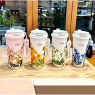 Botol Air Tahan Panas/Sejuk Stainless Steel Insulated Cup Tumbler Flowers  Coffee Cup Stainless Stee