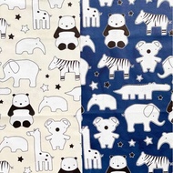 KATUN Cheap Cotton Bed Sheets by the Meter Children's Motif ANIMAL Tabur esra catra CREAM NEW B9W7 r