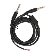 Aviation Headset Replacement Cable, 1/4inch Speaker Plug Aviation Plane Headset Cable Dual GA Plug D