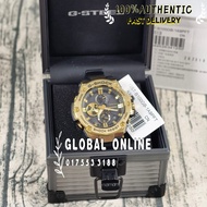 CHINA SET CASIO G-SHOCK G-STEEL GST-B100GB-1A9PFT / GST-B100GB-1A9 / GST-B100GB / GST-B100 GOLD BLAC