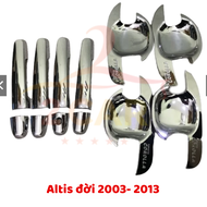 Ốp tay nắm  hõm cửa xe Toyota Altis đời 2003- 2009 2010 2011 2012 2013