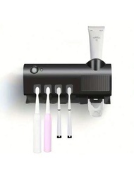 充usb電的shein牌牙刷殺菌器帶紫外線,提高口腔衛生的支架-消毒器,附牆貼和牙膏分配器！