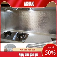 Giấy bạc khổ 60cm dài 3m dán tường dán nhà bếp chống dầu mỡ  - ASHAKI