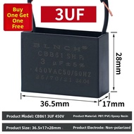 Fan Start Capacitor CBB61 1.2/1.5/1.8/2/2.5/3/4/5/6/7UF for Range Hood Ceiling Fan 450V Electronic C