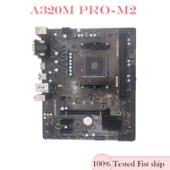 For MSI A320M PRO-M2 Motherboard AM4 DDR4 A320 32GB Socket Micro ATX Mainboard Tested