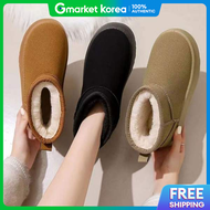 Orto Womens Winter Warm Fur-Lined Suede Fur Walker Cold-Proof Boots Mocha Fur Shoes