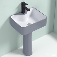 Standing Basin Small Apartment New Chinese Style Floor-Standing Ceramic Wash Basin Colorful Wash Bas