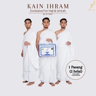 SERAHAUS Kain Ihram AL-BAHR / 1 set 2 helai / Haji Umrah / Cotton
