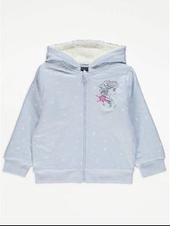 全新Frozen Elsa 藍色毛毛有帽外套