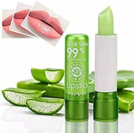 100% original, Aloe Vera Lipstick 99% Soothing Gel Lip Balm 12PCS in 1 BOX