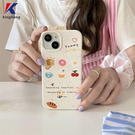 Egg Bread Case Compatible for IPhone 11 12 13 14 15 PRO MAX XR XS MAX 6 7 6S 8 14 15 Plus 6SPlus 7Plus 6Plus 8Plus 14Plus 15Plus XSMAX SE 2020 Biodegradable Full Soft Cover
