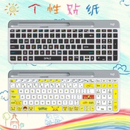 Logitech MK470 K580 Keyboard Sticker Protective Film For Girls Pink