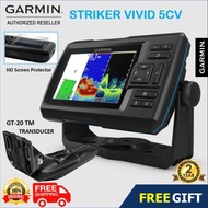 🇲🇾 Garmin Striker Vivid 5CV - CHIRP Marine GPS & ClearVü Sonar c/w GT20-TM transducer