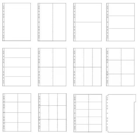 10pcs A4 11 Holes Photocard Binder Photo Album 4pcs index Refills 1/2/3/4/6/8/9/10 Pockets 10×15 Car