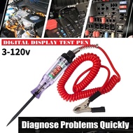 3-120V Car Circuit Tester Voltage Tester LED Circuit Tester Pen Car Maintenance Light Pen Ujian Papa