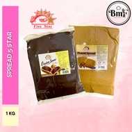 5 STAR SPREAD CHOCOLATE|PEANUT 1KG READY STOCK | SAPUAN ROTI COKLAT DAN KACANG