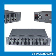 Khay Nguồn Converter Quang 14 Cổng Quản Lý Tập Trung