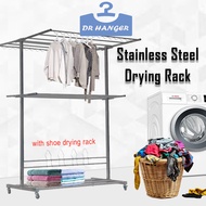 MOBILITY STAINLESS STEEL CLOTH HANGER FOLDABLE DRYING RACK OUTDOOR RAK SIDAI BAJU PENYIDAI BAJU BM38