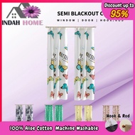 #19 120X220CM ❤❤ Langsir Semi Blackout Curtains Ready Stock In Malaysia/Door Window Curtain/Langsir 