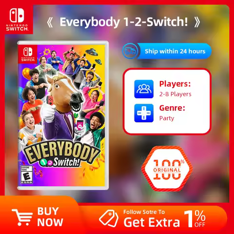 Nintendo Switch Game Deals - Everybody 1-2-Switch - Nintendo Switch OLED Lite Game cartridge