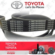 Original Toyota Fan Belt 90916-02571 for Toyota Land Cruiser 4.0 Prado 4.0 Fortuner 4.0 (7PK2120)