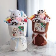 Creative Crayon Shin-chan Plush Doll Creative Flower Bouquet Valentine Christmas Graduation Birthday