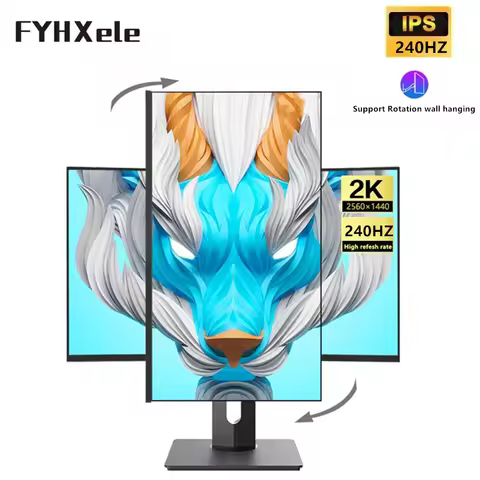 27inch 240Hz 2K QHD Computer Gaming Flat IPS LCD Monitor DP/100w TypeC 1ms Response Free-Sync G-Sync