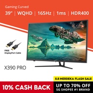 PRISM+ X390 PRO 39" 165Hz 1ms Curved QHD [2560 x 1440] Adaptive-Sync Gaming Monitor