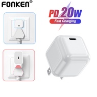 Fonken US Wall Charger PD 20W Charger Type C Fast Charger Phone Quick Charger