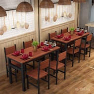 Table Chair Combination Noodle Shop Snack Restaurant Cafe FSO0